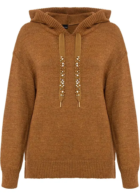 Maglione con cappuccio, bonprix