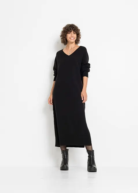 Abito midi in maglia oversize, bonprix