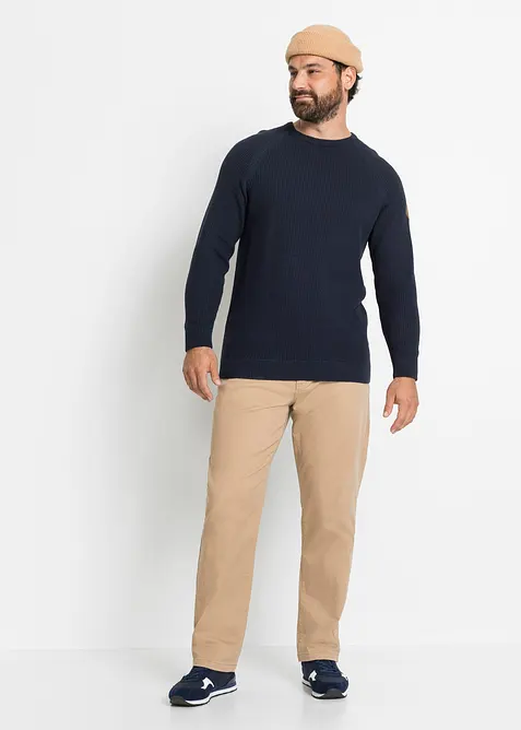 Maglione in filato grosso con cotone riciclato, bonprix