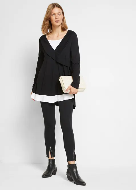 Tunica in maglina di misto cotone e viscosa, bonprix