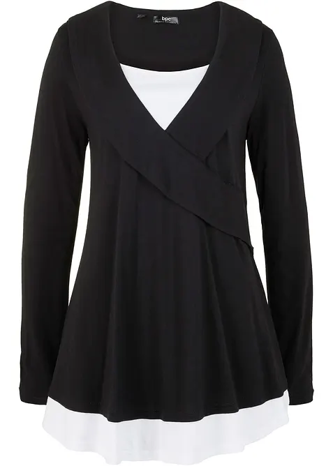 Tunica in maglina di misto cotone e viscosa, bonprix