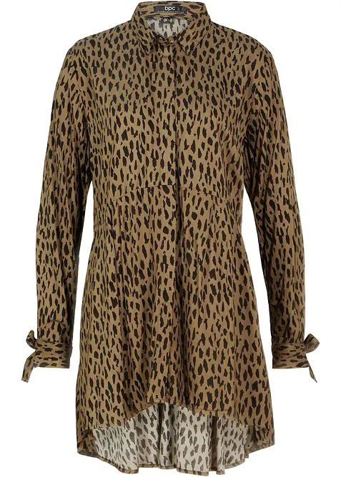 Camicia con fondo asimmetrico in pura viscosa, bonprix