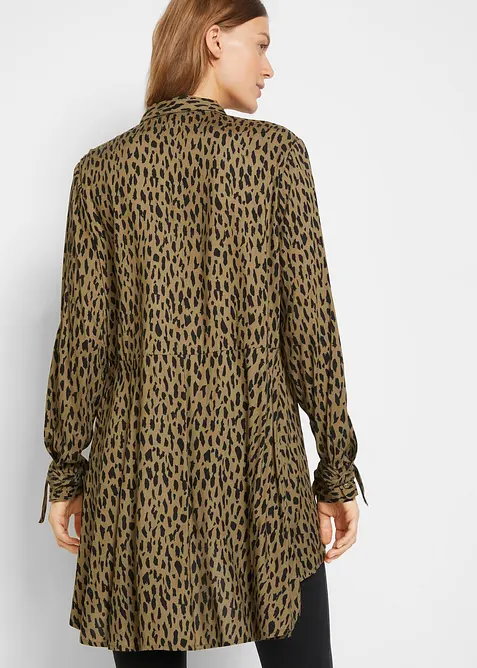 Camicia con fondo asimmetrico in pura viscosa, bonprix