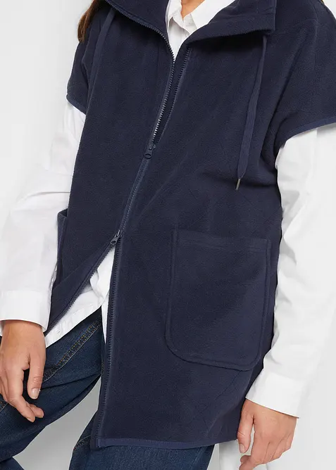 Gilet in pile di poliestere riciclato, bonprix