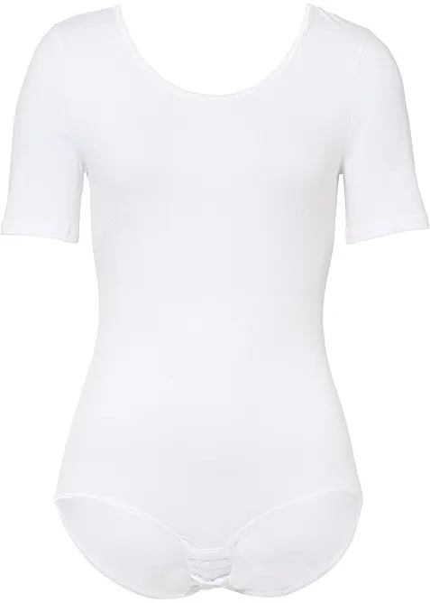 Body a mezze maniche con cotone, bonprix