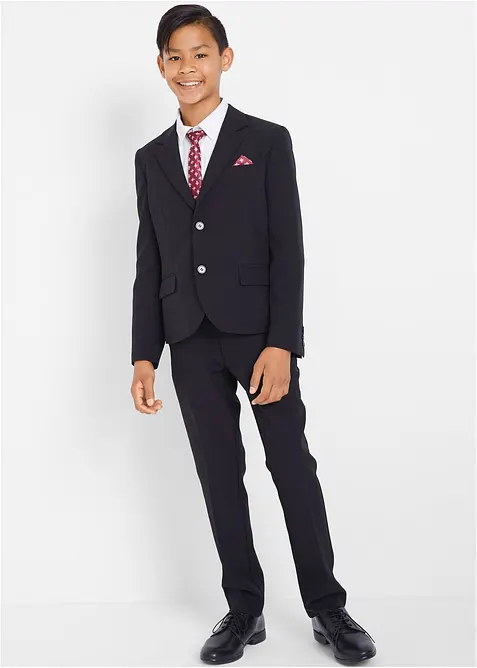 Completo a giacca con camicia e cravatta (4 pezzi), bonprix