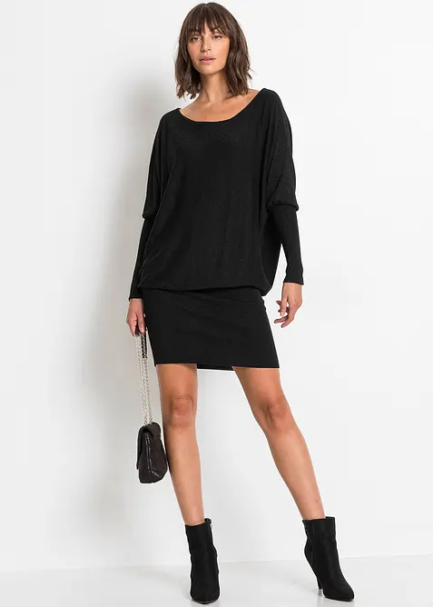 Abito fluente in maglia misto viscosa, bonprix