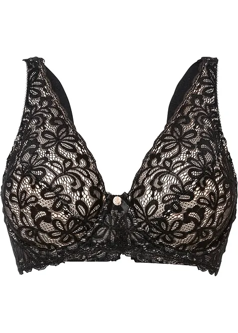 Reggiseno con ferretto e pizzo delicato, bonprix