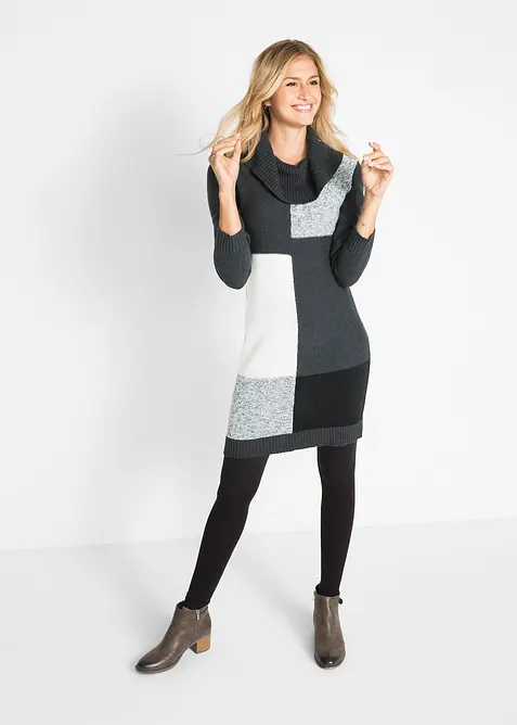 Abito in maglia al ginocchio, bonprix