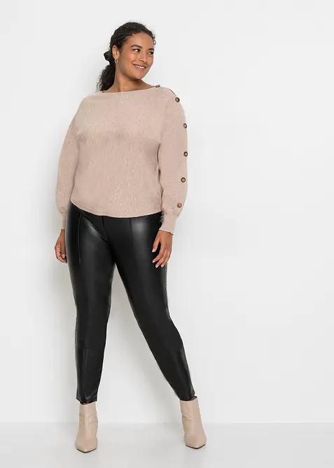 Maglione con bottoni decorativi, bonprix