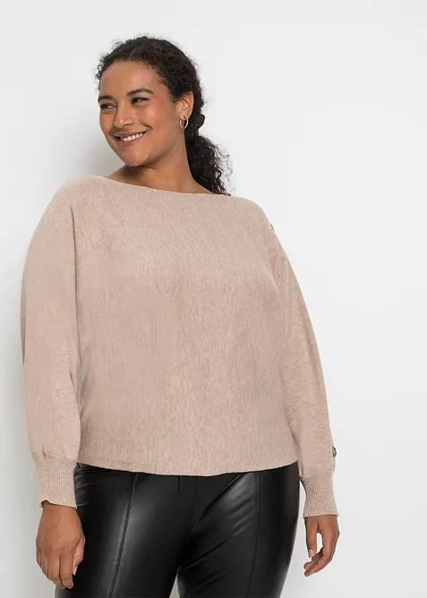 Maglione con bottoni decorativi, bonprix