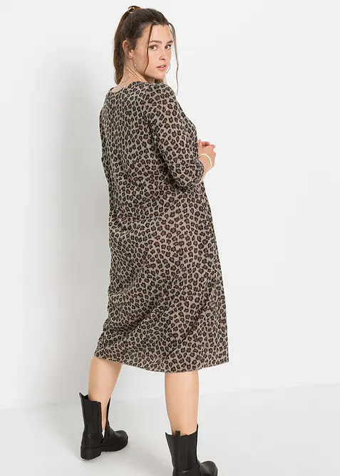 Abito a palloncino in maglina, bonprix