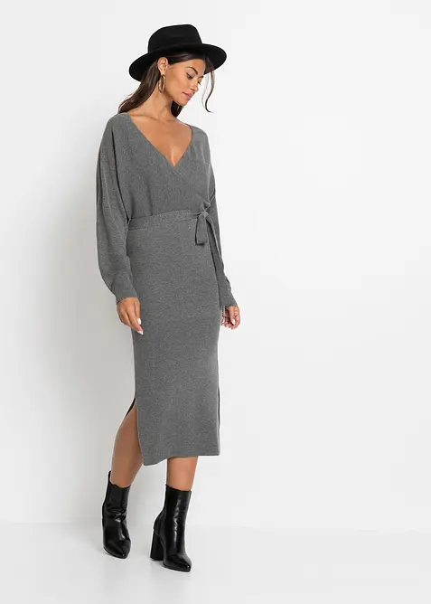 Abito in maglia fluente di misto viscosa, bonprix