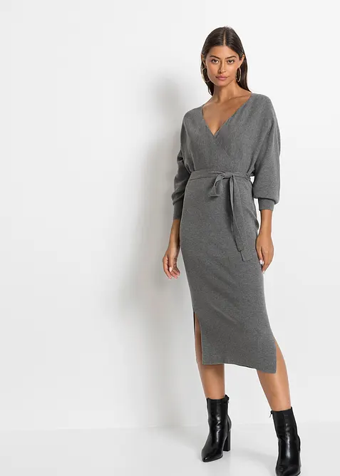 Abito in maglia fluente di misto viscosa, bonprix