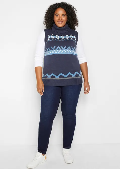 Maglia a maniche lunghe in puro cotone biologico, bonprix
