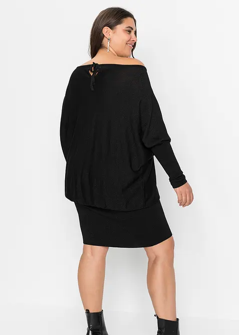 Abito fluente in maglia misto viscosa, bonprix