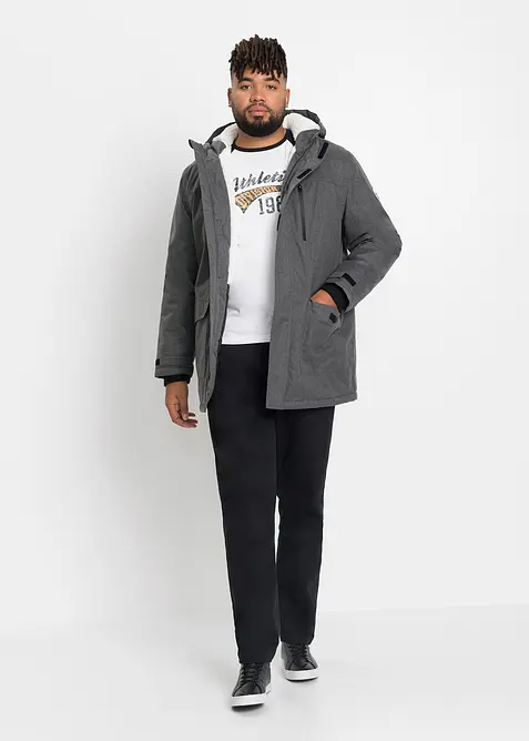 Parka tecnico impermeabile con fodera in pile morbido, bonprix