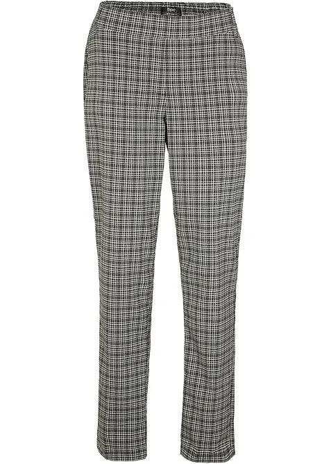 Pantaloni a quadri con elastico in vita, bonprix