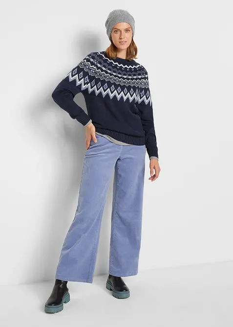 Maglione norvegese accollato, bonprix