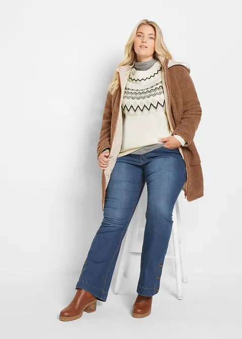 Maglione norvegese accollato, bonprix