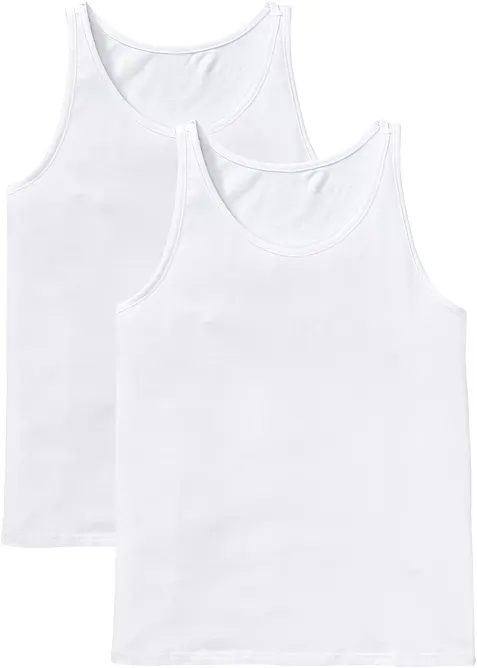 Canottiera con cotone biologico (pacco da 2), bonprix