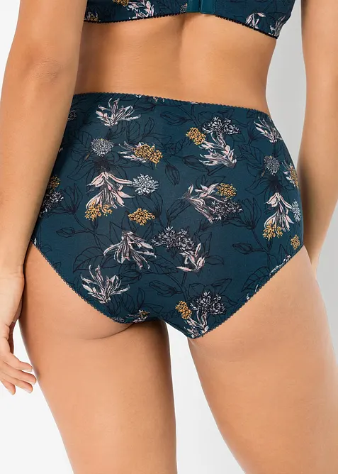 Slip a vita alta con cotone biologico (pacco da 4), bonprix