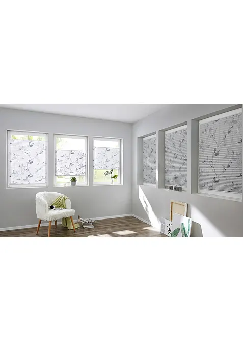 Tenda plissettata oscurante con tralci, bonprix