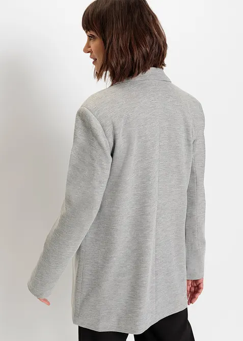 Blazer in jersey lungo con tasche, bonprix