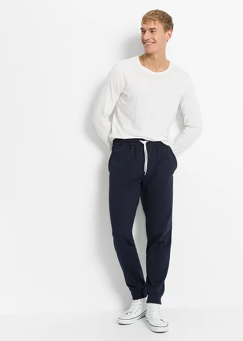 Pantaloni da jogging con dettagli a contrasto (pacco da 2), bonprix