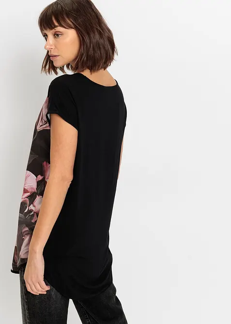 Maglia stampata in misto viscosa morbido, bonprix