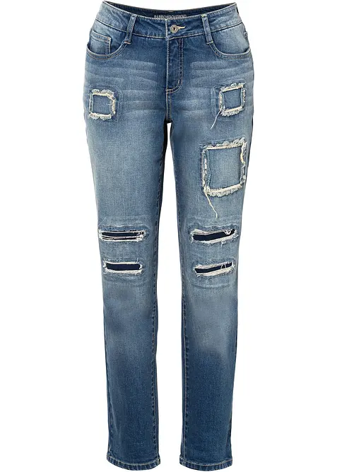 Jeans boyfriend, vita media, bonprix
