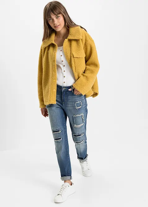 Jeans boyfriend, vita media, bonprix