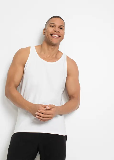 Canottiera con cotone biologico (pacco da 2), bonprix