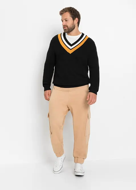 Maglione in  filato fine di misto cotone morbido, bonprix