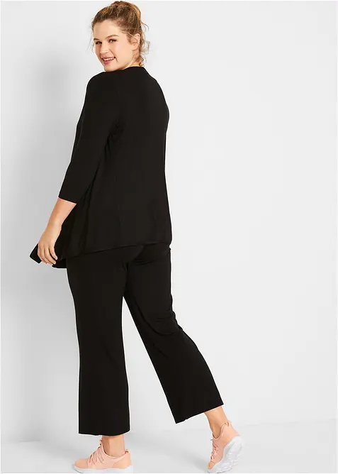 Top, giacca, pantaloni (set 3 pezzi) con viscosa, bonprix