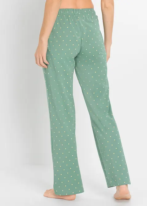 Pantaloni da pigiama lunghi in puro cotone (pacco da 2), bonprix