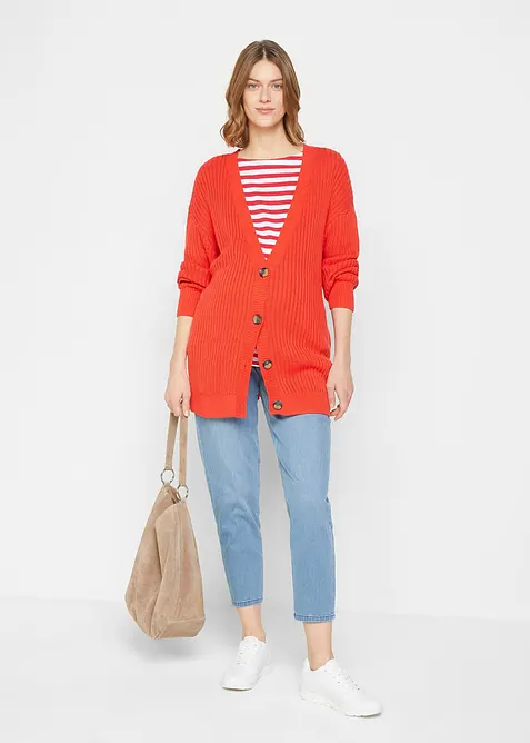 Jeans prémaman a gamba affusolata in cotone elasticizzato, bonprix