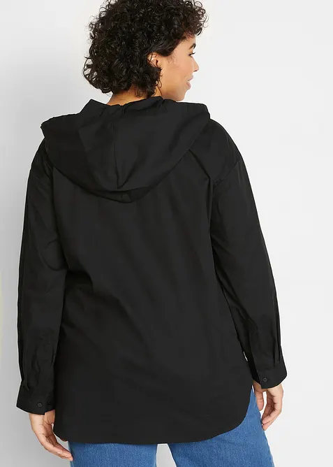 Blusa con cappuccio in puro cotone biologico, bonprix