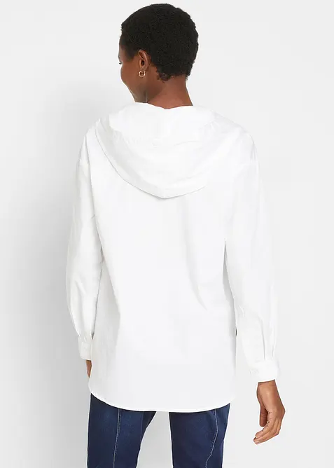 Blusa con cappuccio in puro cotone biologico, bonprix