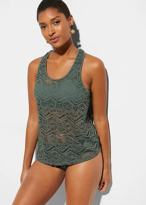 Tankini in pizzo (set 2 pezzi), bonprix