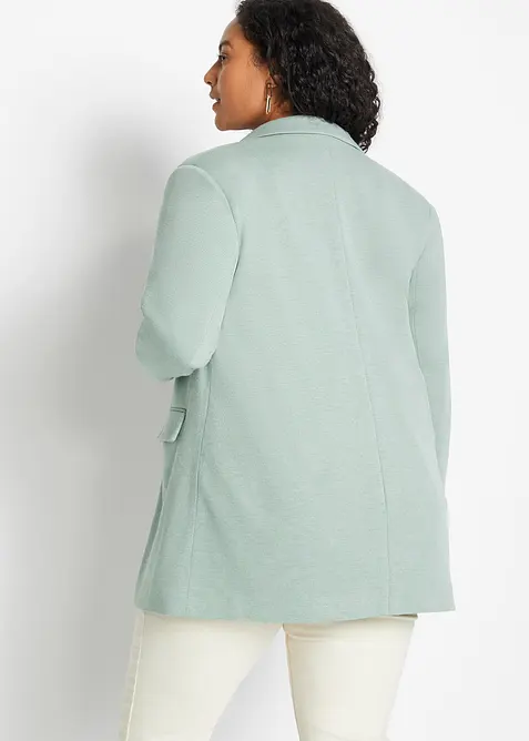 Blazer in jersey lungo con tasche, bonprix