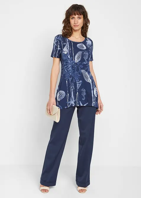 Maglia lunga in misto viscosa morbido, bonprix