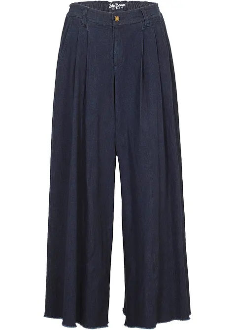 Gonna pantalone in jeans, wide leg, bonprix