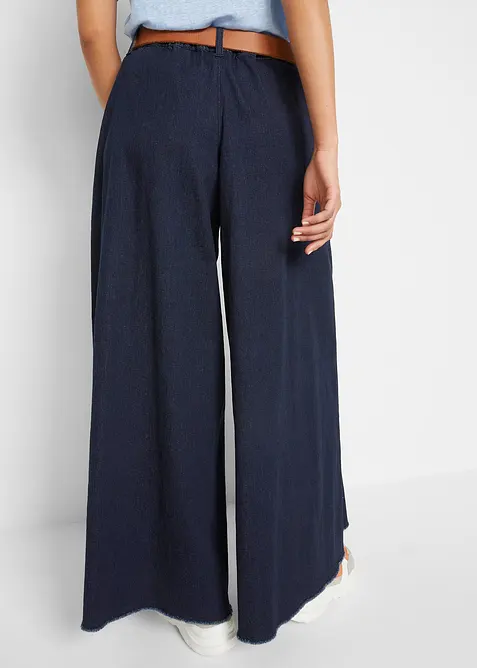 Gonna pantalone in jeans, wide leg, bonprix