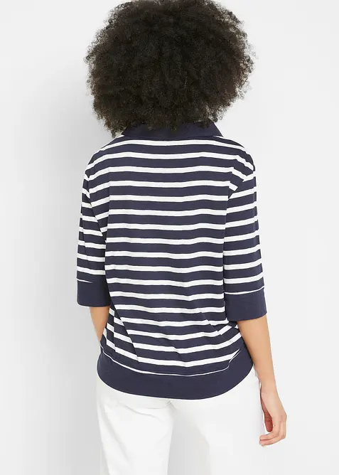 Polo in misto cotone e viscosa, bonprix