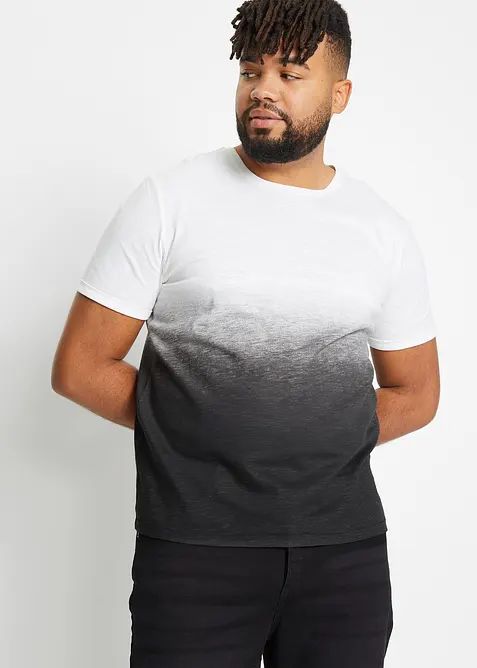 T-shirt in puro cotone, slim fit, bonprix