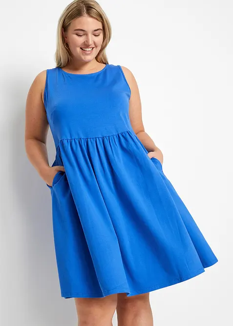 Abito in maglina di puro cotone con tasche, bonprix