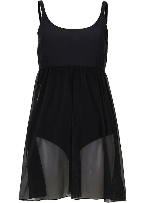 Abito da bagno con mesh trasparente, bonprix