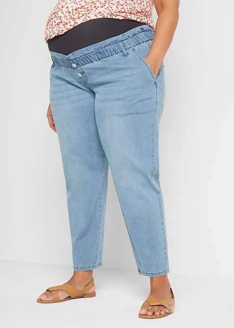 Jeans prémaman a gamba affusolata in cotone elasticizzato, bonprix