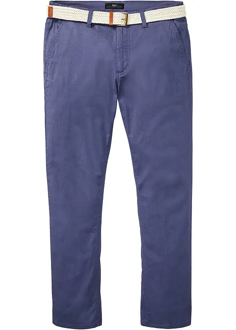 Pantaloni chino comodi in vita con cintura regular fit, straight, bonprix